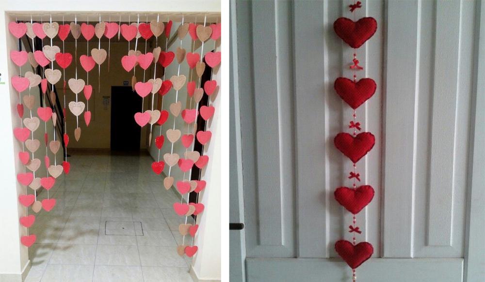 Гирлянды из сердец