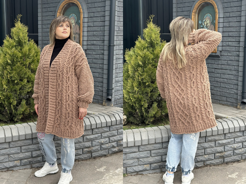 Кардиган з Alize Puffy Fine