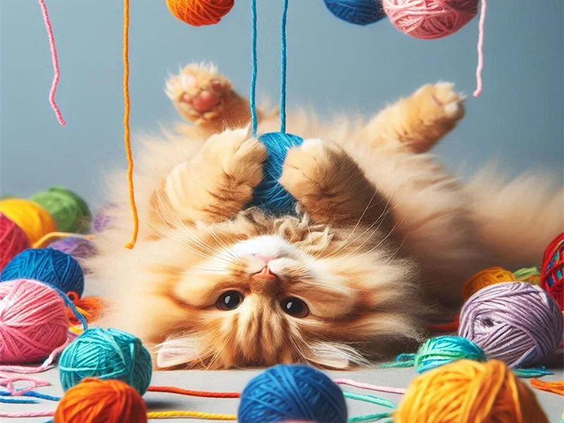 Іграшки для котів своїми руками
