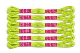 Нитка Мулине для вышивания, неоновая, 8 м, Тайвань – купить | Candy Yarn