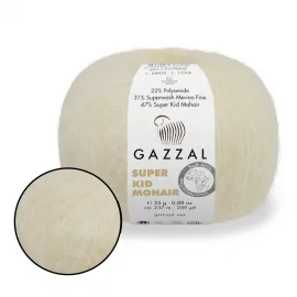Gazzal Super Kid Mohair / Супер Кід Мохер, пряжа для павутинки з мохера – купити | Candy Yarn