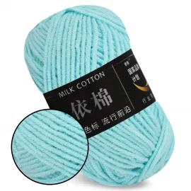 Пряжа Milk Cotton, хлопок с молочным акрилом для вязания 50г/100м – купить | Candy Yarn
