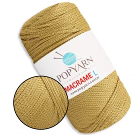 Popyarn Macrame L, поліестеровий шнур для макраме 3мм, 200г/190м – купити | Candy Yarn