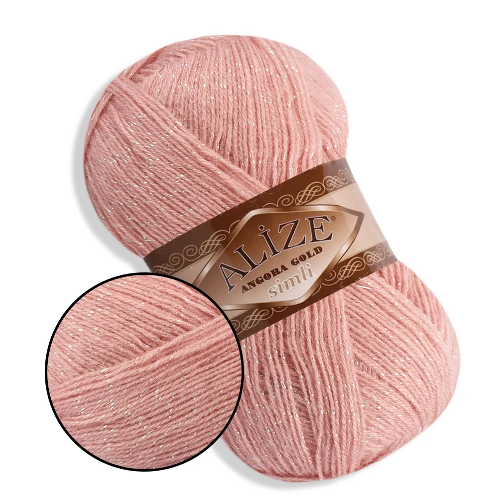 Alize Angora Gold Simli, Пудра №161 – купити | Candy Yarn