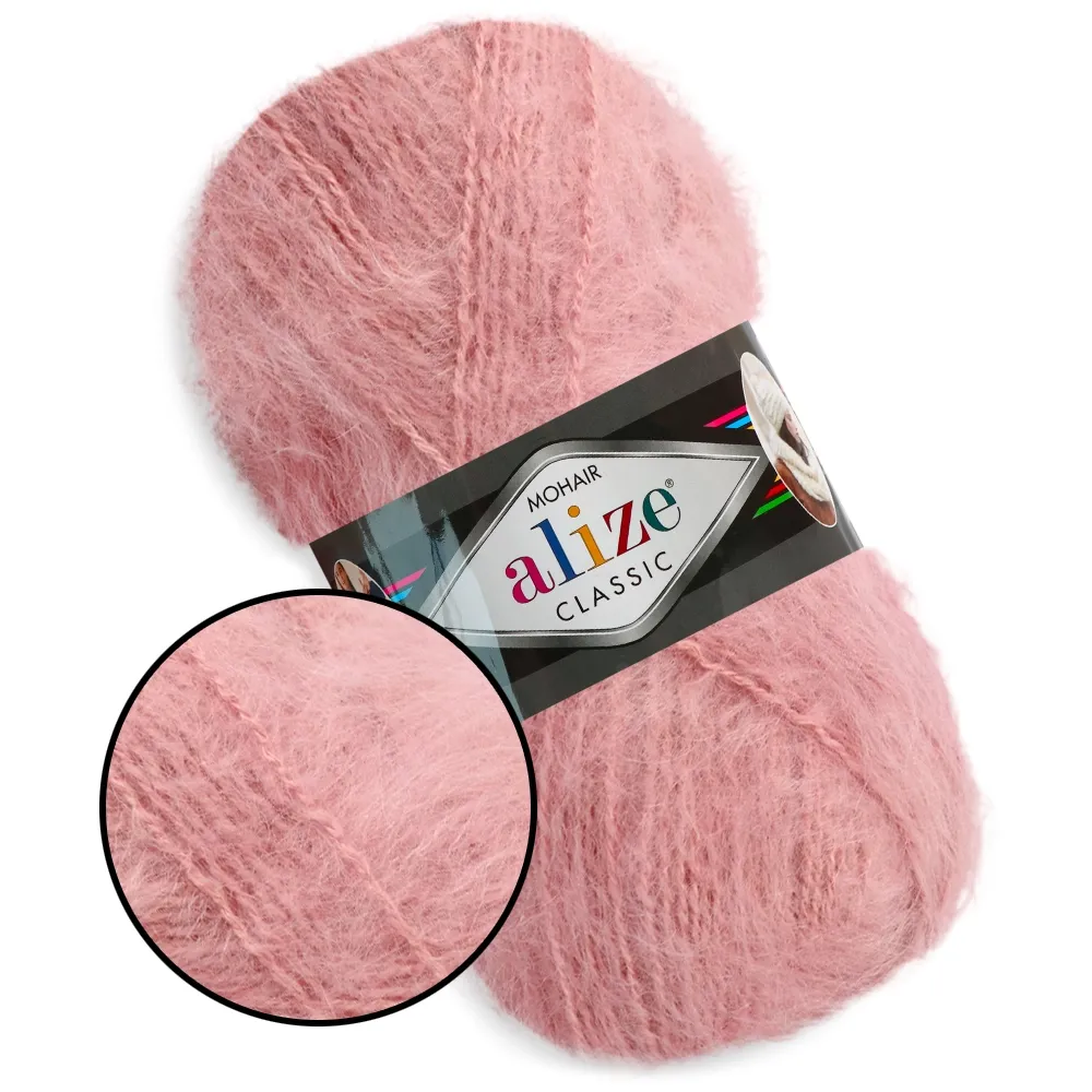 Alize Mohair Classic, Пудра №161 – купить | Candy Yarn