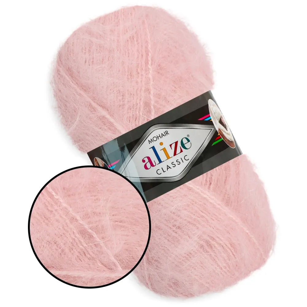 Alize Mohair Classic, Рожевий зефір №271 – купити | Candy Yarn