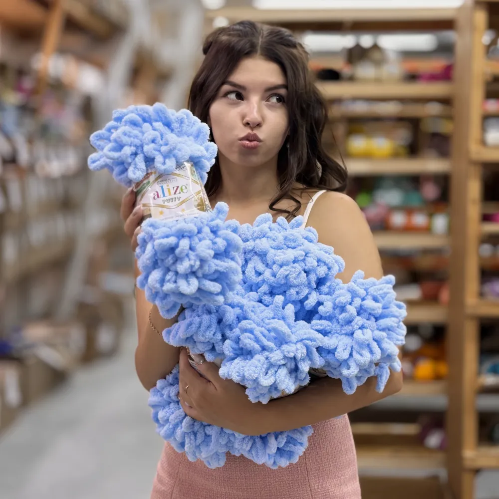 Alize Puffy Fine NEW, Кавовий №305 – купити | Candy Yarn
