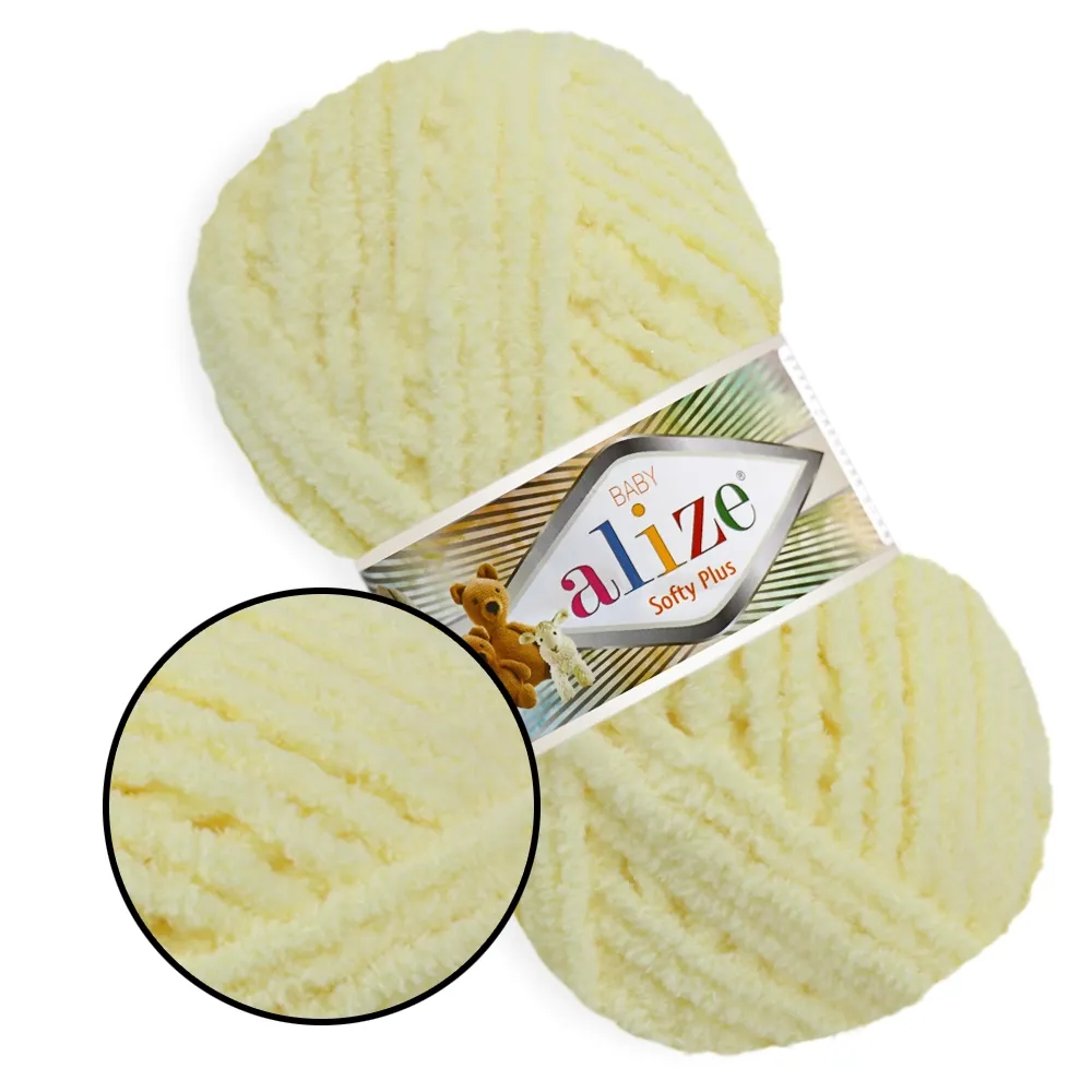 Alize Softy Plus, Жовтий №13 – купити | Candy Yarn