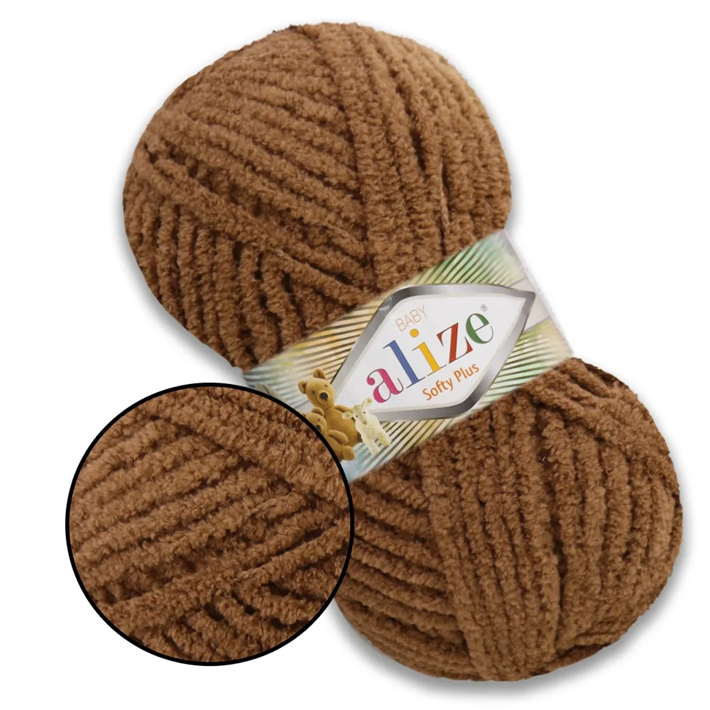Alize Softy Plus, Молочный шоколад №321 – купить | Candy Yarn