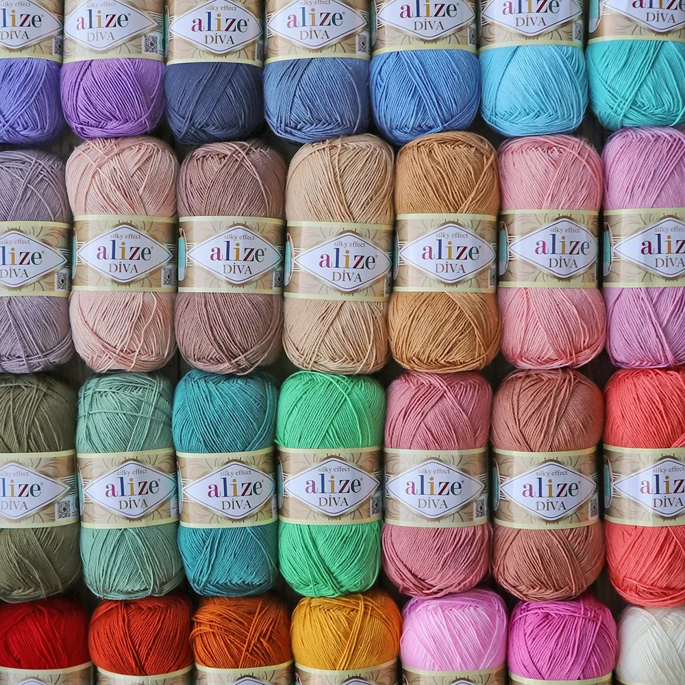 Alize Diva, Персик №34 – купити | Candy Yarn