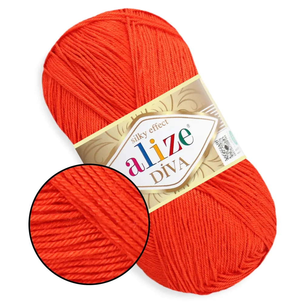 Alize Diva, Пастельно-рудий №37 – купити | Candy Yarn