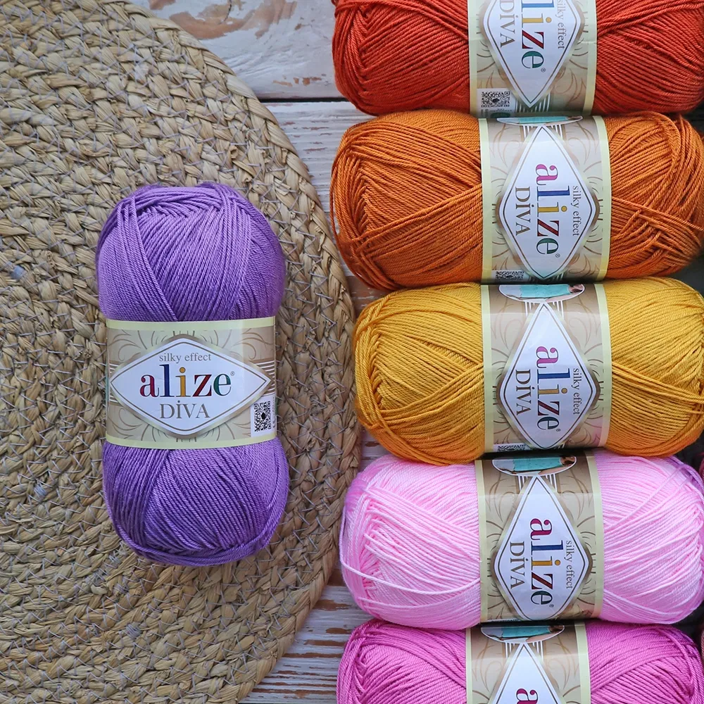 Alize Diva, Пастельно-рудий №37 – купити | Candy Yarn