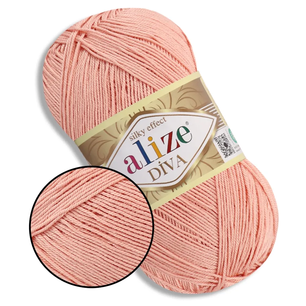 Alize Diva, Нежно-розовый №400 – купити | Candy Yarn