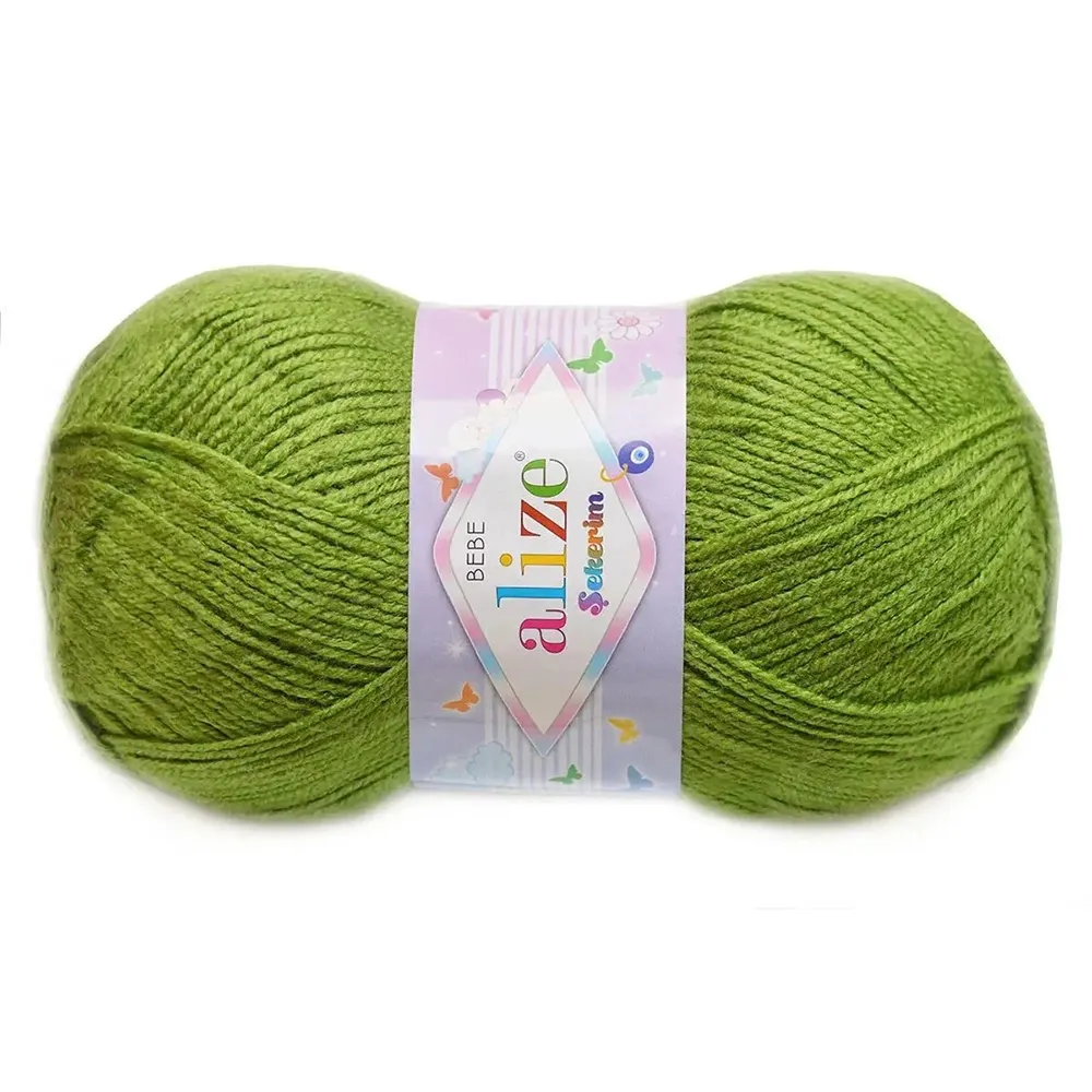 Alize Sekerim Bebe, Зеленый №210 – купить | Candy Yarn