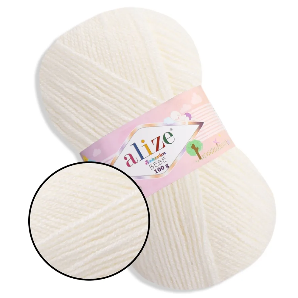 Alize Sekerim Bebe, Жемчужный №450 – купить | Candy Yarn