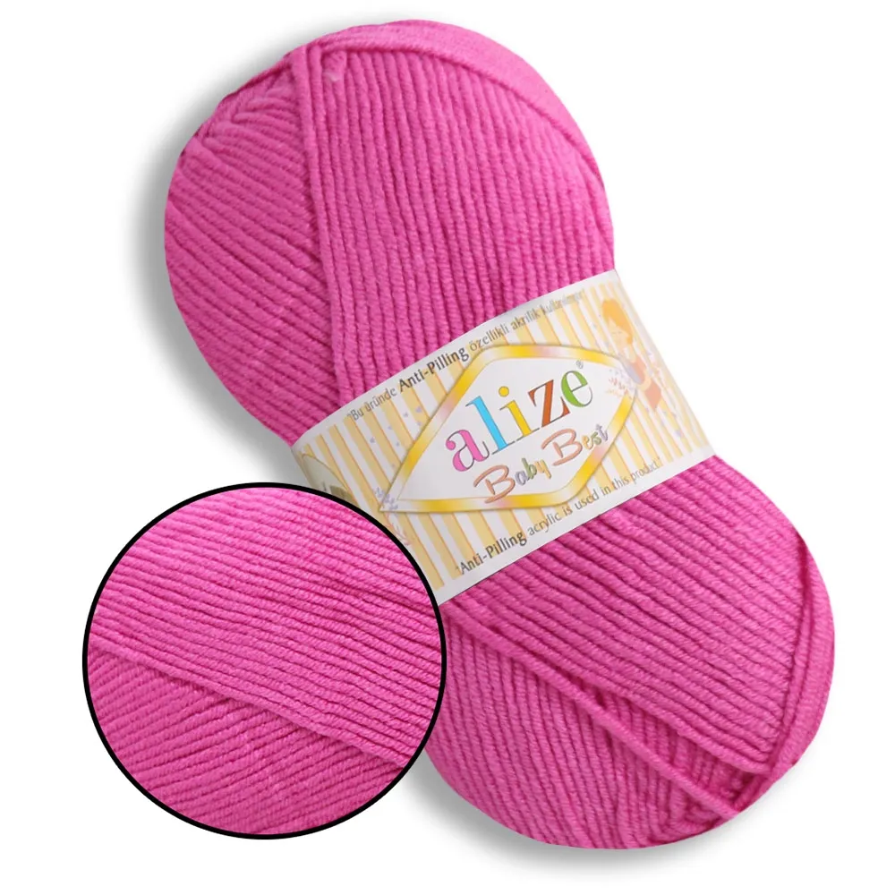 Alize Baby Best, Яскраво-рожевий №157 – купити | Candy Yarn