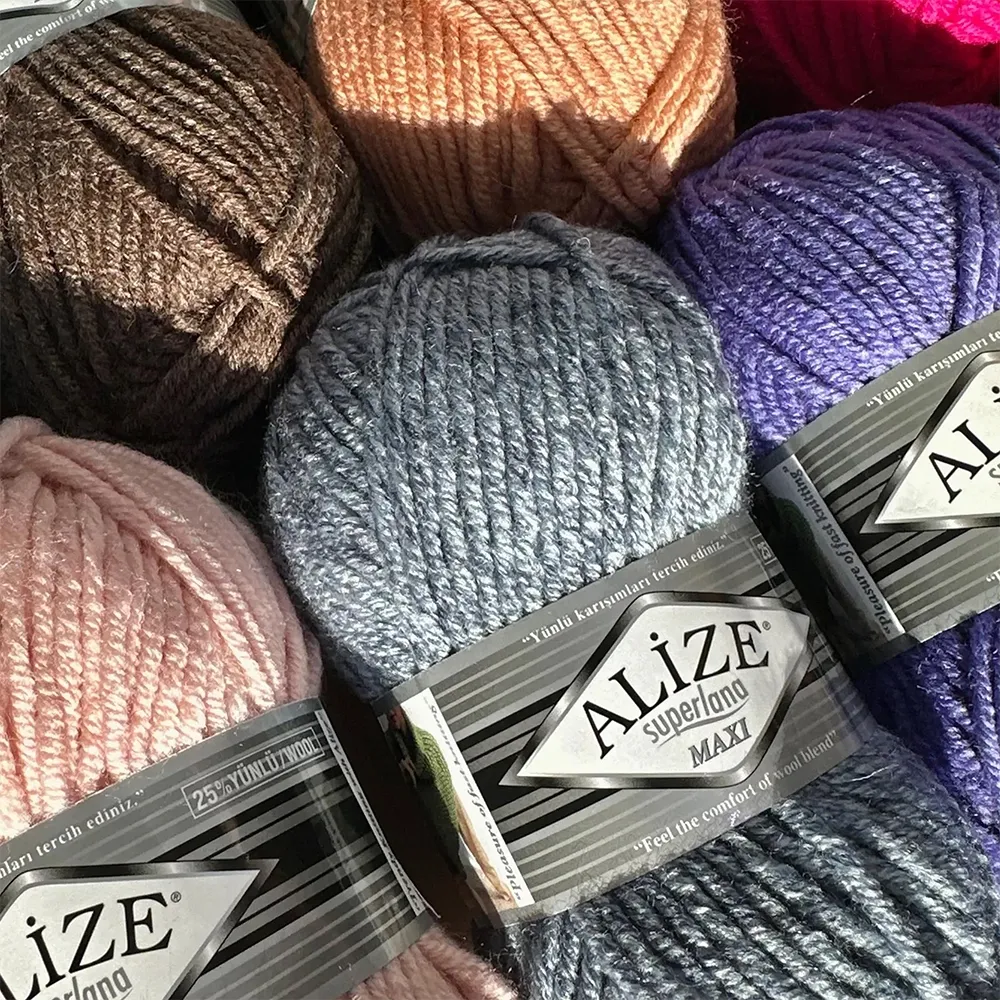 Alize Super Lana Maxi, Темно-синий №58 – купить | Candy Yarn