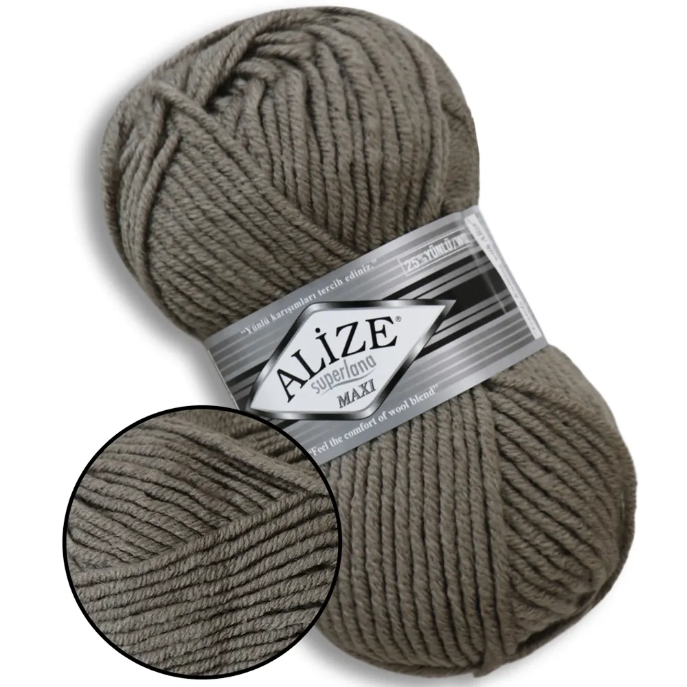Alize Super Lana Maxi, Стальной №283 – купить | Candy Yarn
