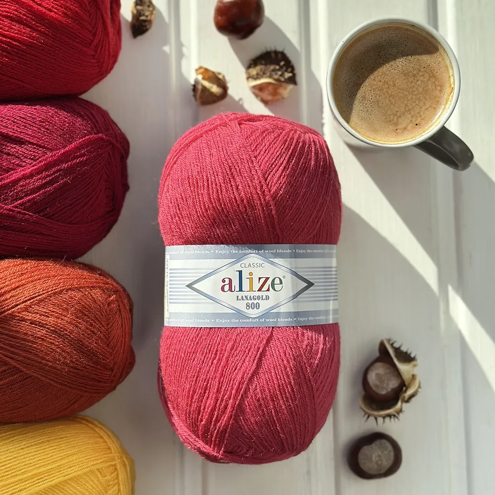 Alize LanaGold 800, Лазурний №386 – купити | Candy Yarn