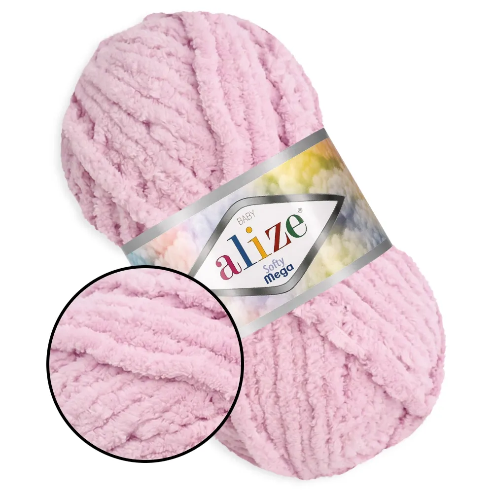 Alize Softy Mega, Розовый зефир №31 – купить | Candy Yarn