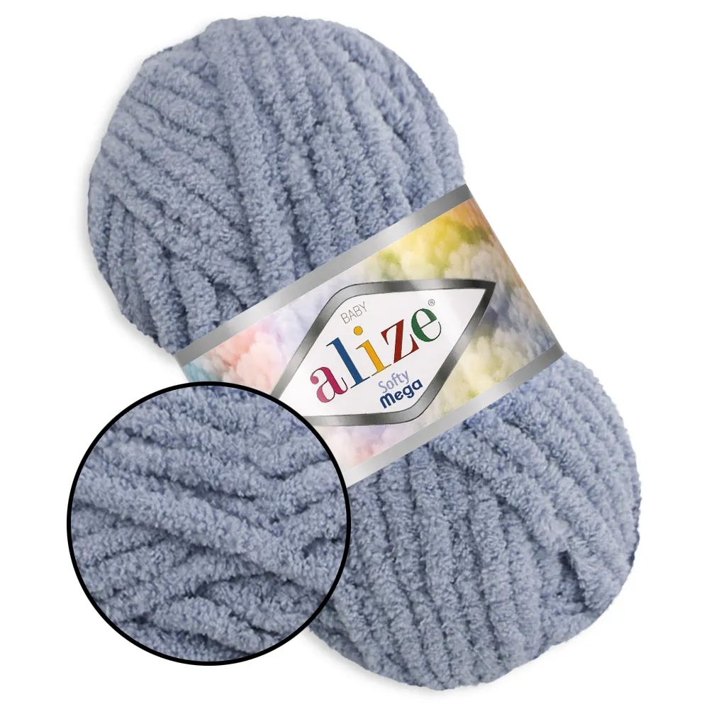 Alize Softy Mega, Стальной №119 – купить | Candy Yarn