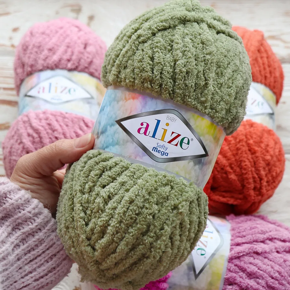 Alize Softy Mega, Стальной №119 – купить | Candy Yarn