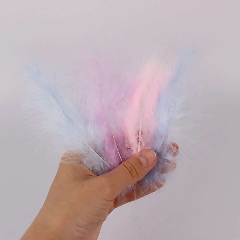 Пір'я для декору 10 шт, індичне, 13-18 см, асорти – купити | Candy Yarn