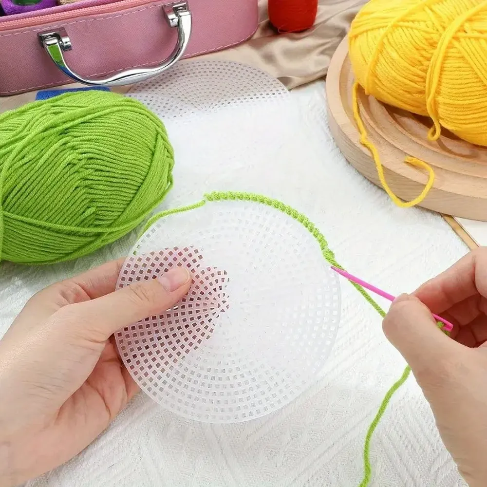 Пластикова канва денце для сумки, овал, 30*15см, чорна – купити | Candy Yarn