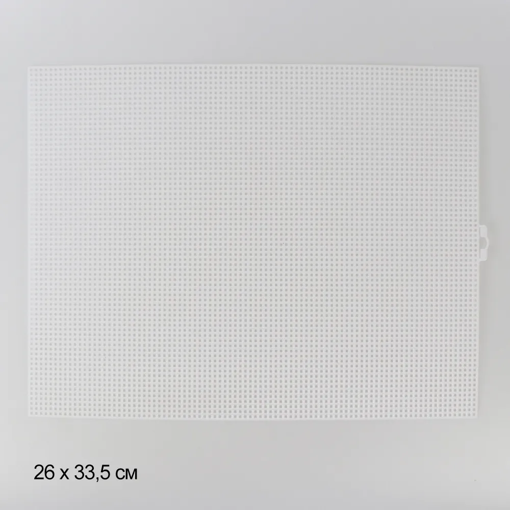 Пластикова канва, біла, 25*33.5см, ячейка 2.5мм – купити | Candy Yarn
