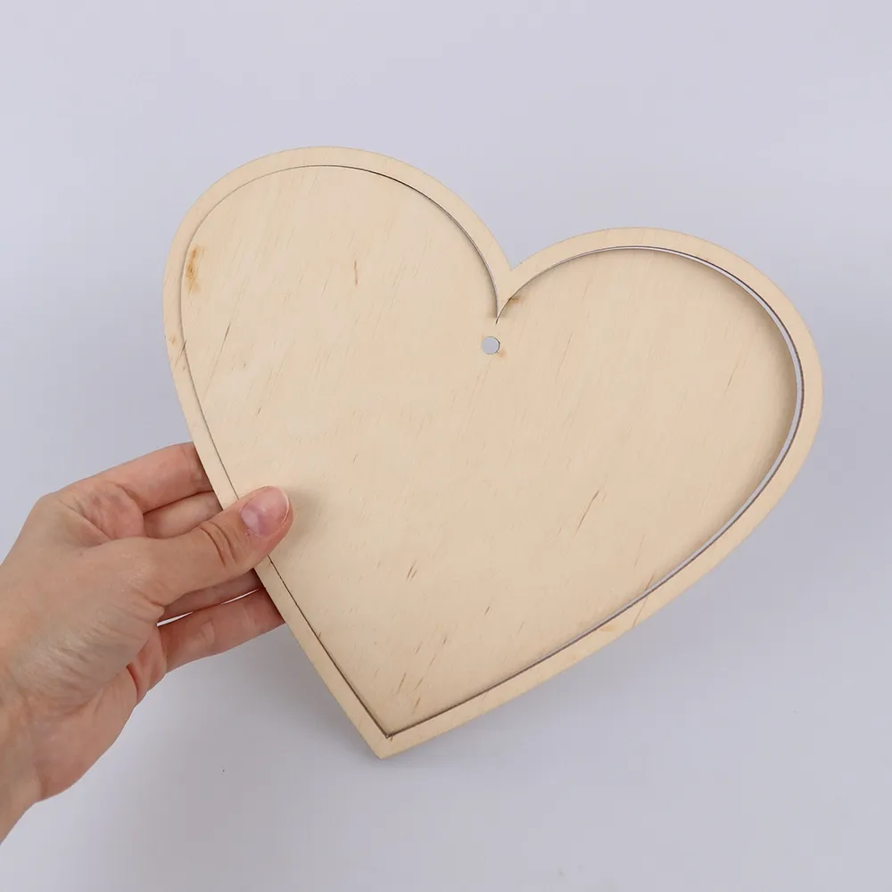Контур-основа для макраме «Серце» 20*17.5 см, дерево – купити | Candy Yarn