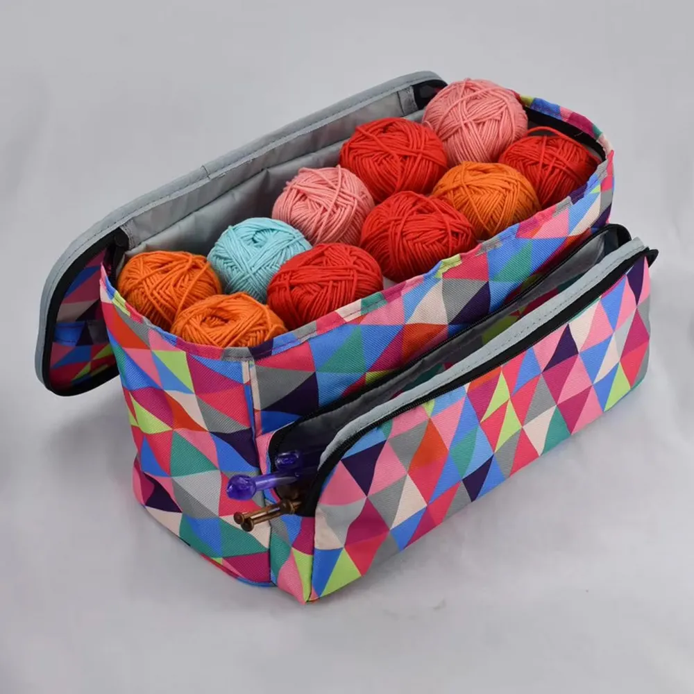 Сумка-органайзер для в'язання, Трикутники, 36*15,5*18,5см – купити | Candy Yarn
