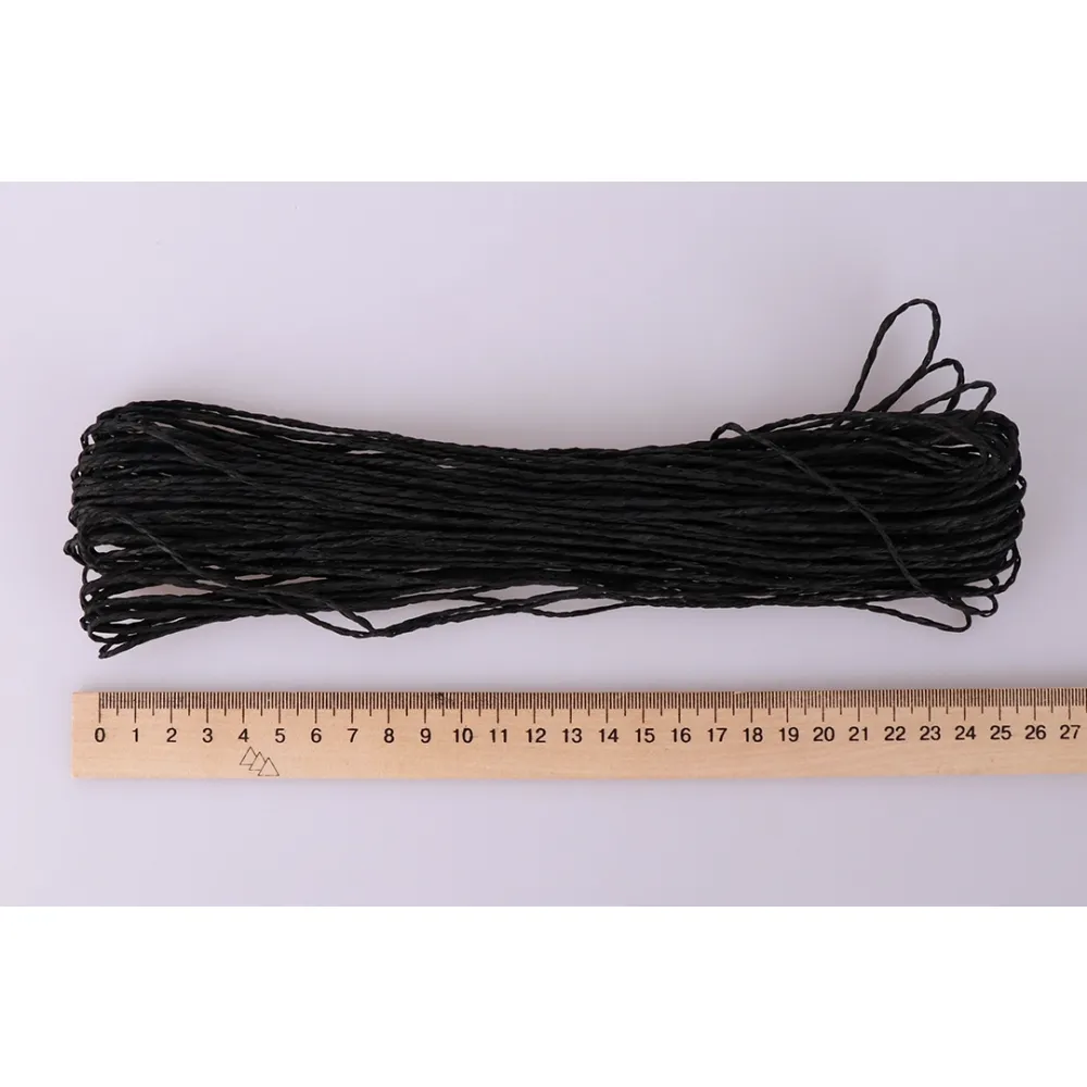 Бумажный шнур однотонный, синий, 2мм, 30м, Китай – купить | Candy Yarn