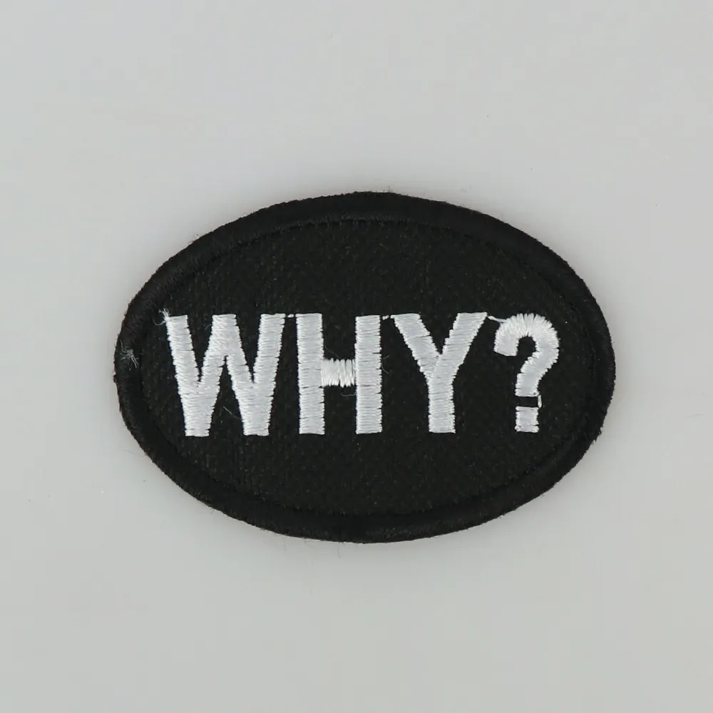 Нашивка на одяг, Why?, 4,5*3 см 15-70 – купити | Candy Yarn