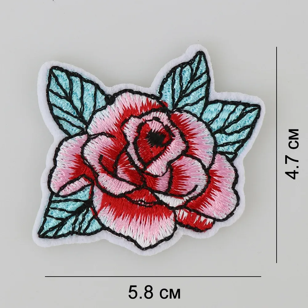 Нашивка на одежду, Роза, 4.7*5.8 см – купить | Candy Yarn