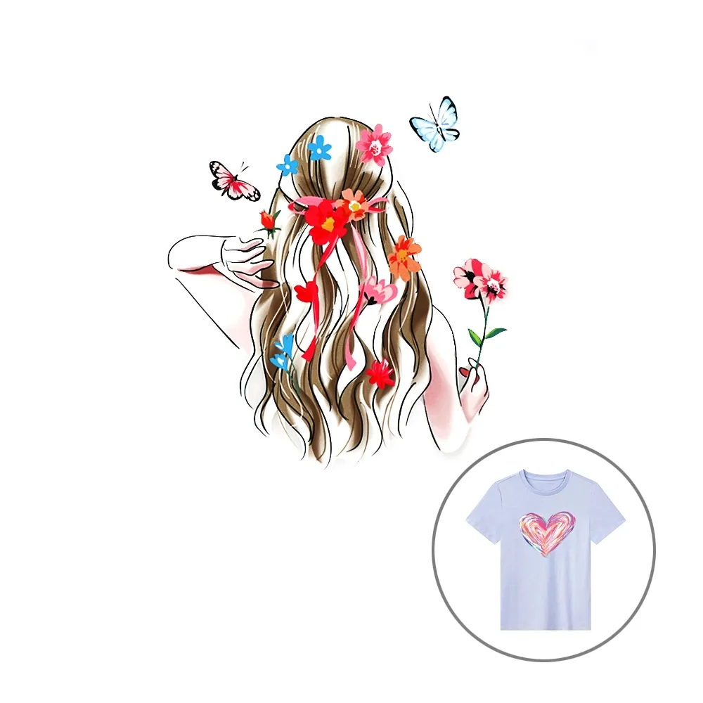 Термонаклейки для одягу, Pretry girls, ZJ914, 21*17.3 см – купити | Candy Yarn