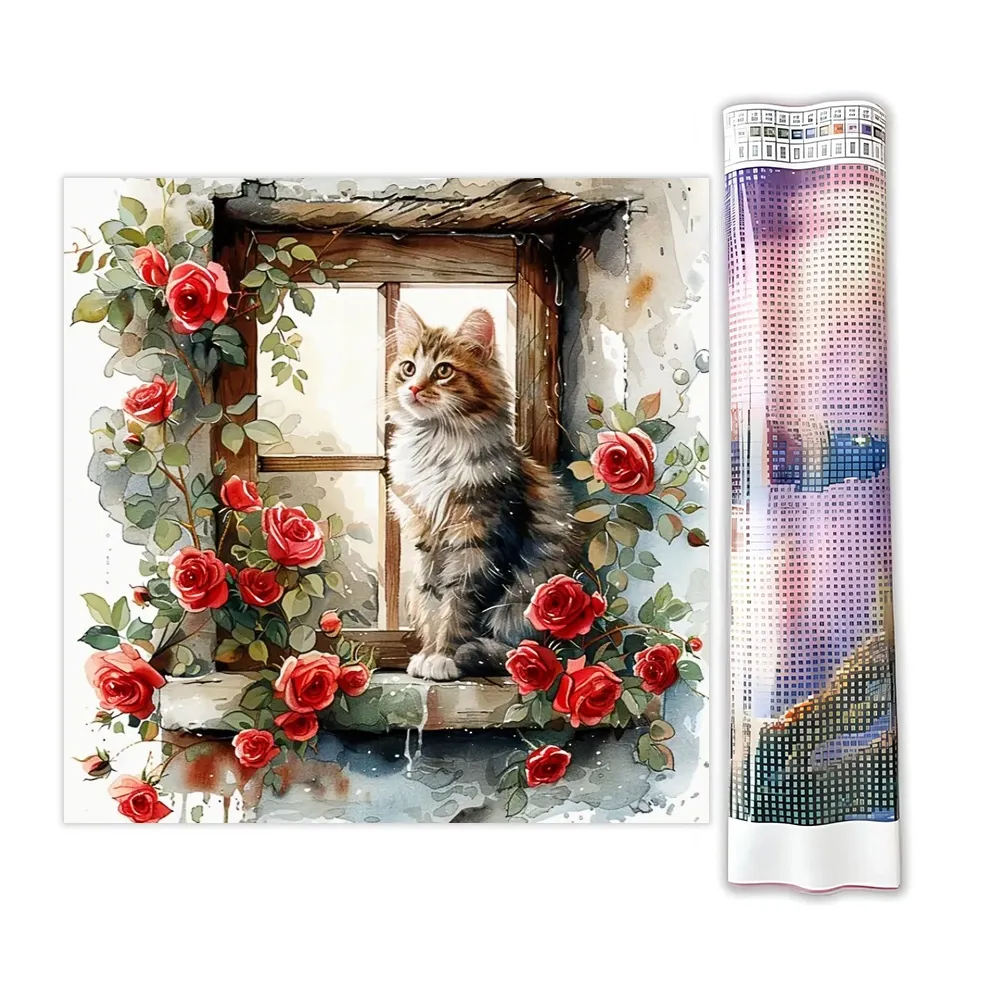 Алмазная мозаика без подрамника 30*30 