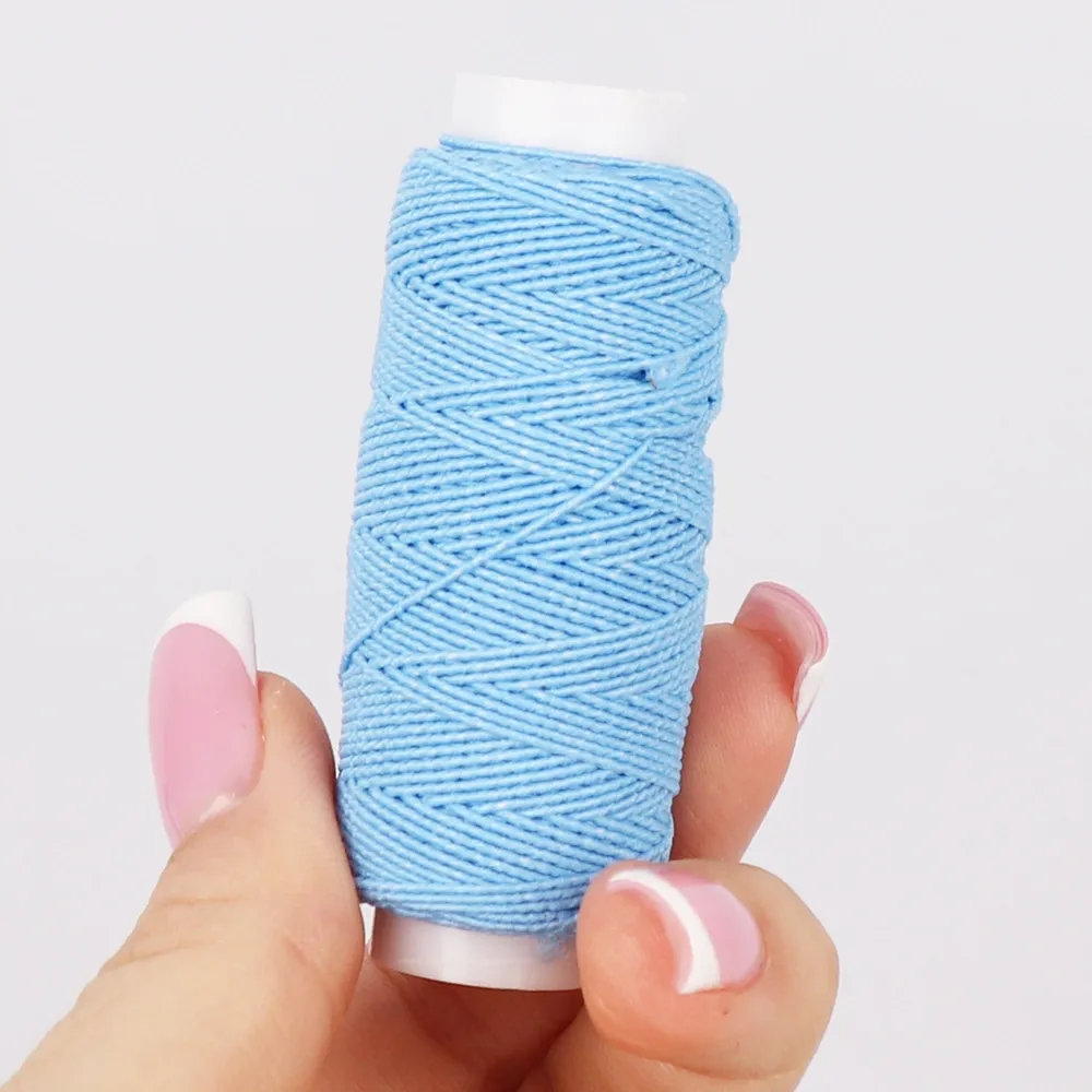 Нитка-резинка 0.6 мм, 20 м, голубая – купить | Candy Yarn