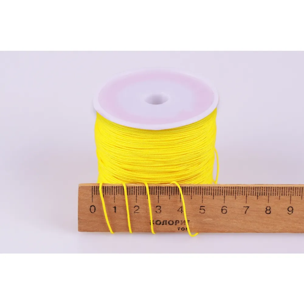 Нефритова нитка, жовта, 0.8мм, 95м – купити | Candy Yarn