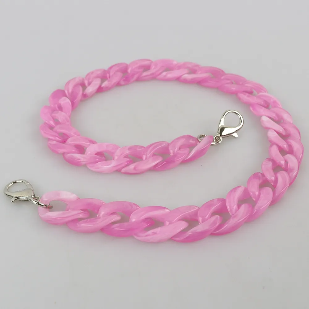 Ручка для сумки, цепочка, 60 см, розовая сакура, акрил – купить | Candy Yarn