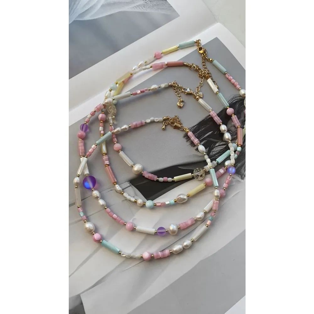 Намистини кришталеві Прямокутні, 3*6мм, нитка 70 шт, рожевий – купити | Candy Yarn