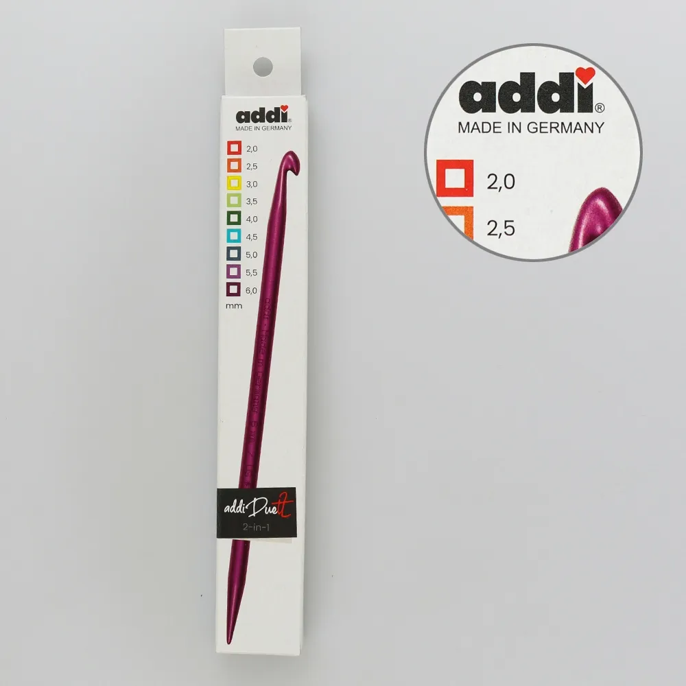 Крючок-спица алюминиевый 4.00мм-15см, Addi Duett 230-7 – купить | Candy Yarn