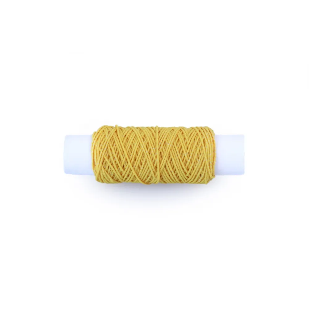 Нитка-гумка 0,6 мм, 12м, жовтий – купити | Candy Yarn
