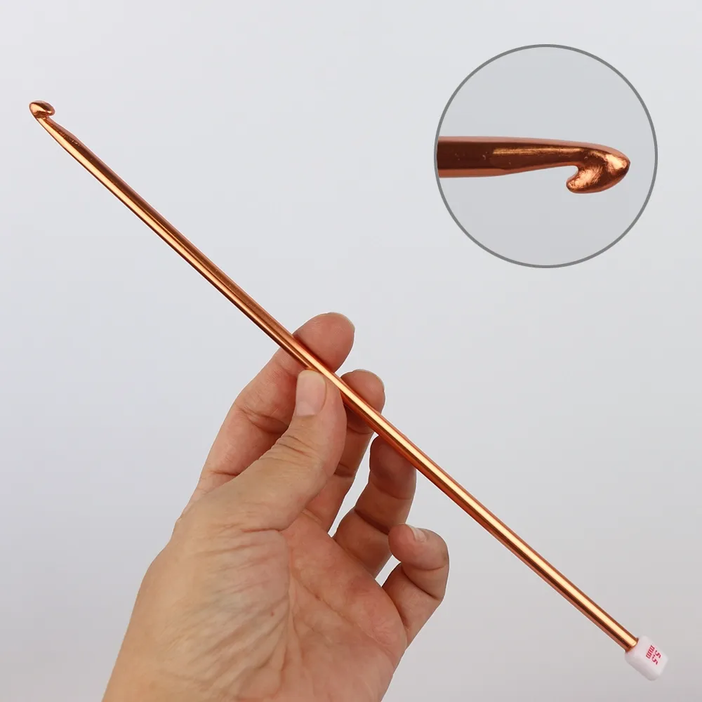 Крючок алюминиевый тунисский 5.50мм, China – купить | Candy Yarn