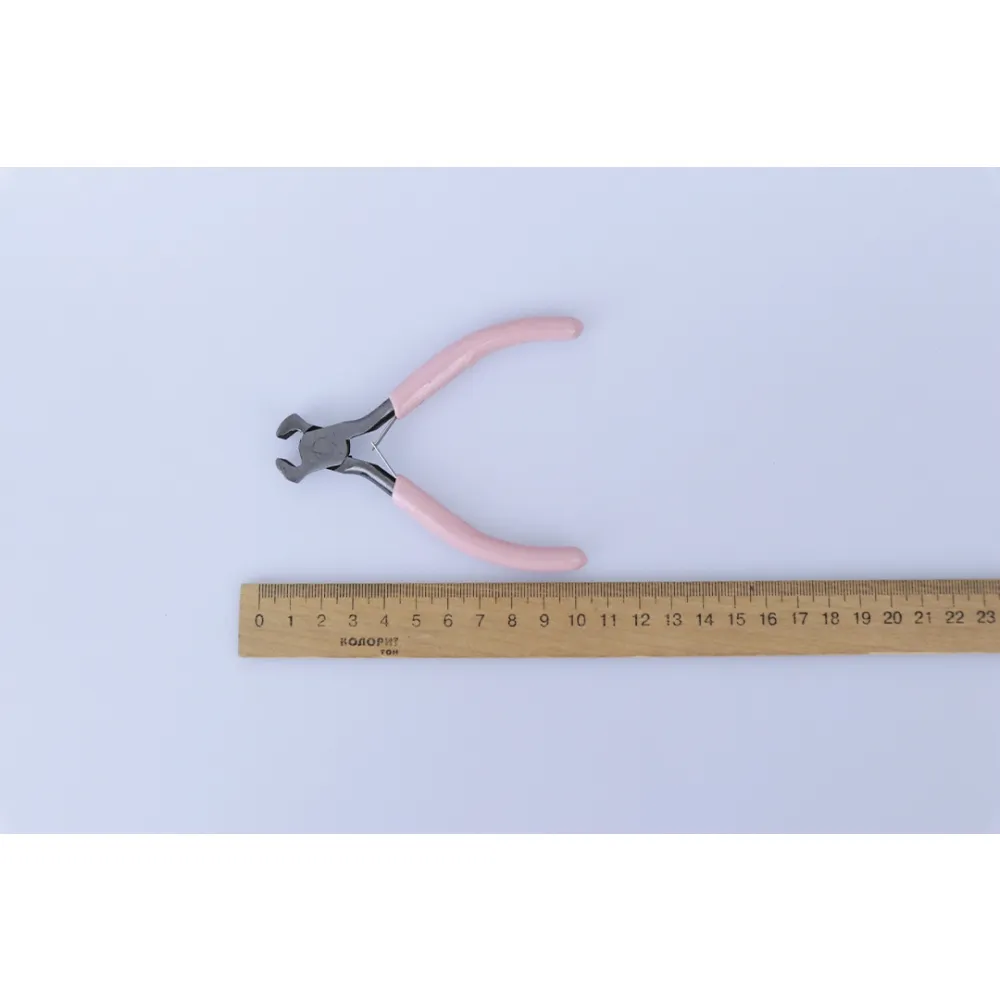 Плоскогубці mini для перекушування дроту, 10см, рожеві – купити | Candy Yarn