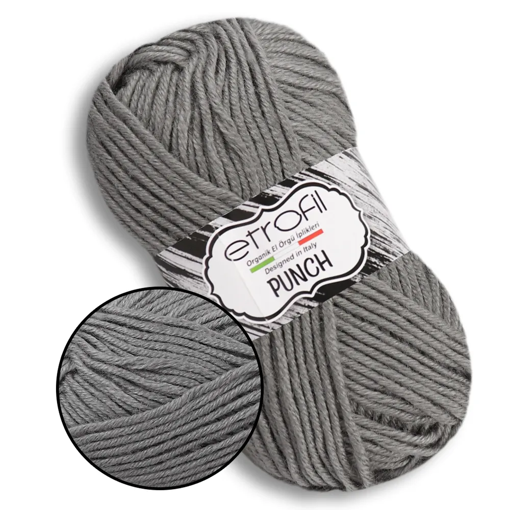 Etrofil Punch, Сірий №79077 – купити | Candy Yarn