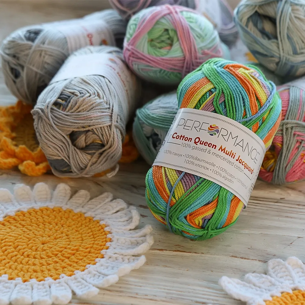 Performance Cotton Queen Multi Jacquard, №10488 – купить | Candy Yarn