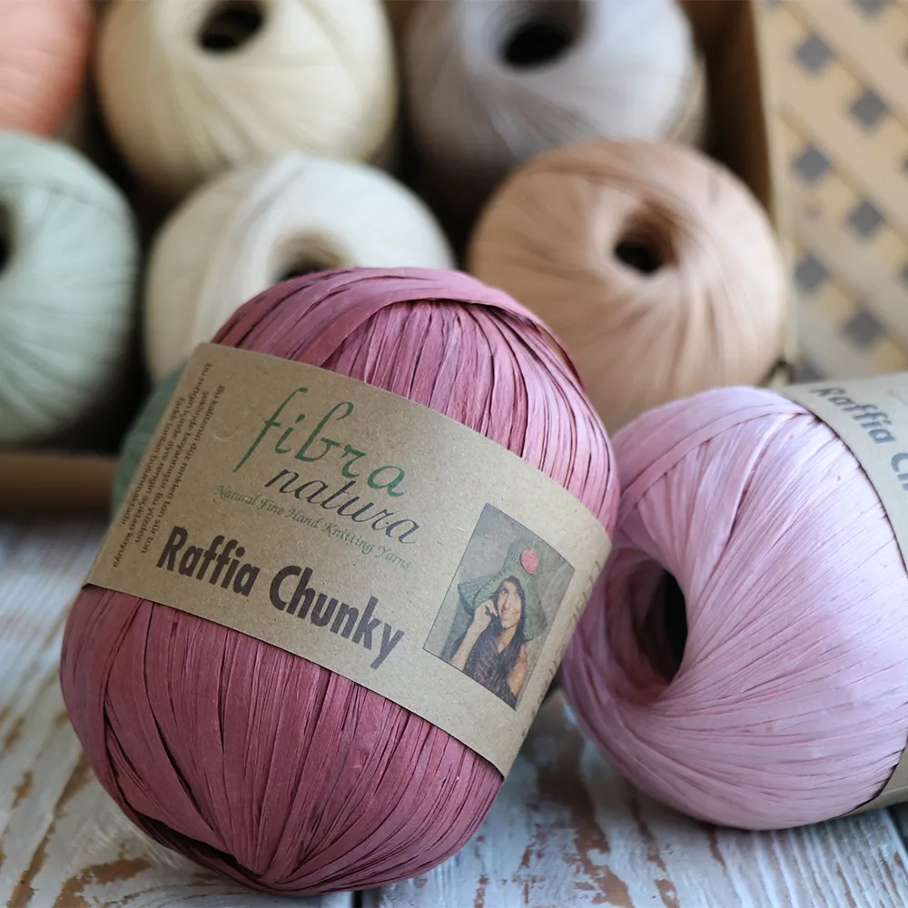 FibraNatura Raffia Chunky, Зелений чай №114-14, пряжа для сумок – купити | Candy Yarn