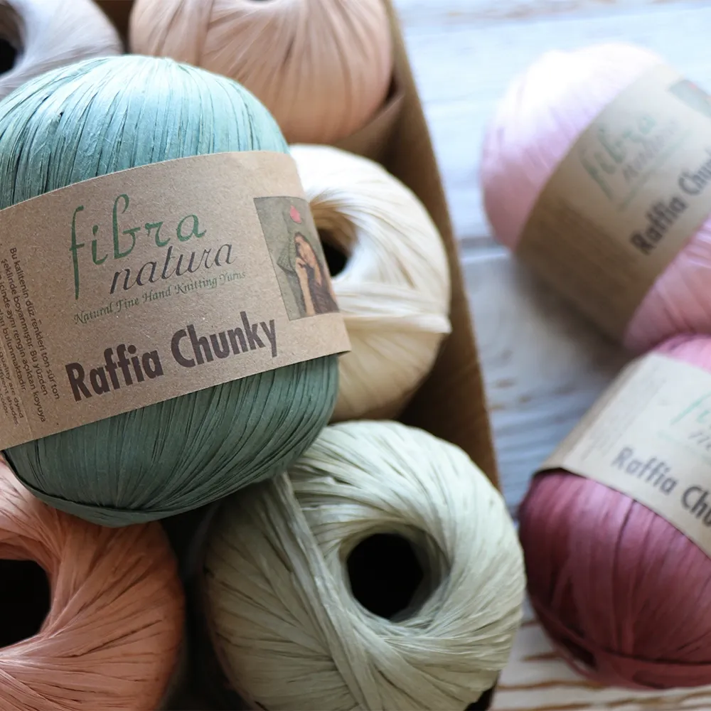 FibraNatura Raffia Chunky, Кедр №114-20, пряжа для сумок – купити | Candy Yarn