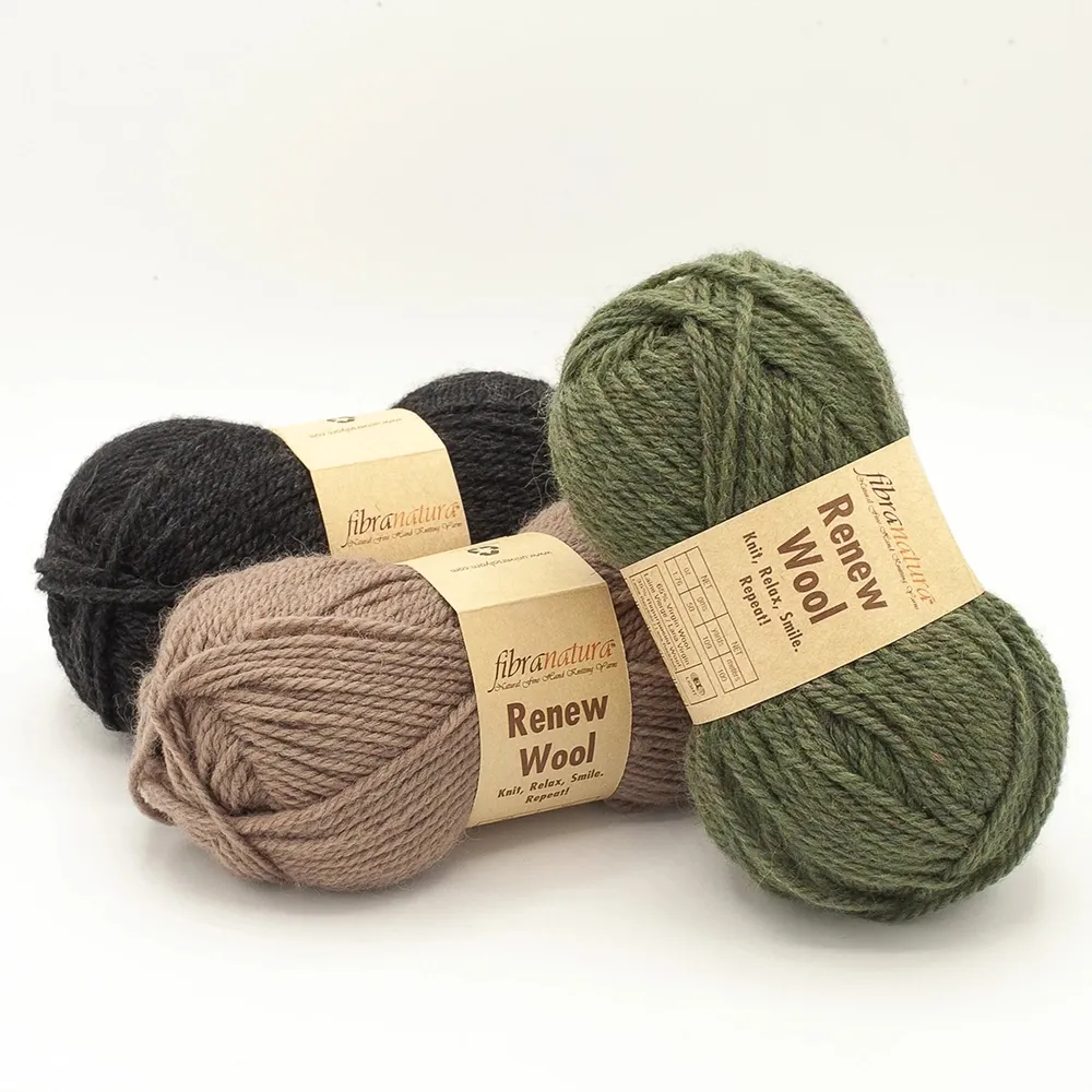 FibraNatura Renew Wool, Зелений №107 – купити | Candy Yarn
