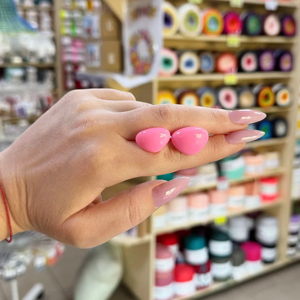 Ніс для іграшок трикутний, рожевий 10мм×11мм – купити | Candy Yarn